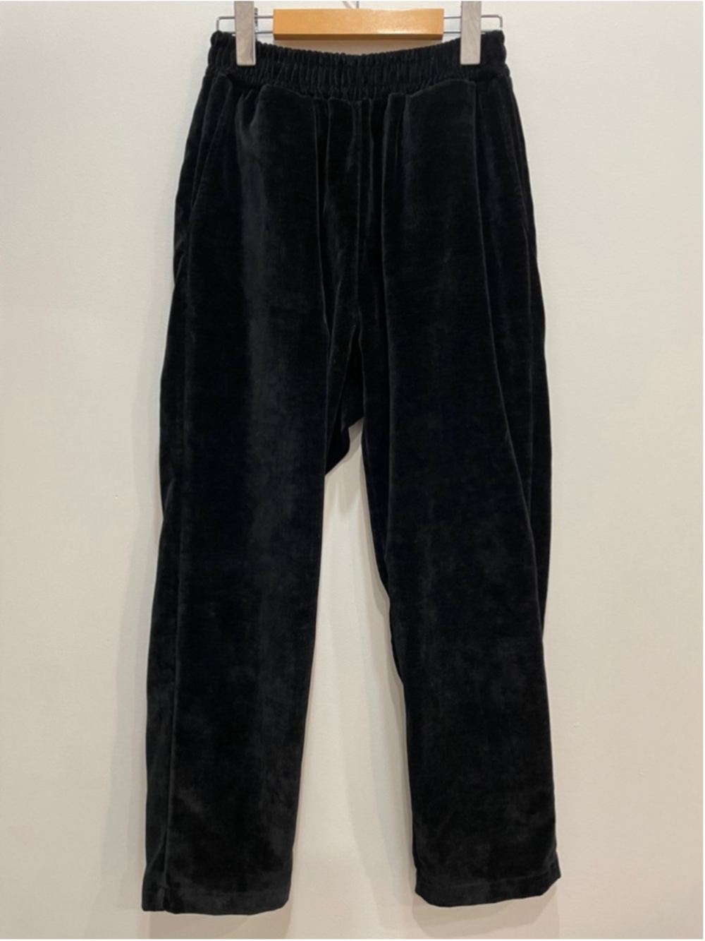 Black Velvet Pull On Baggy Barrel Leg Pants S Moody Whimsigoth Minimalist